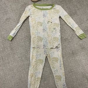 Little Sleepies Green Floral 3T pajamas